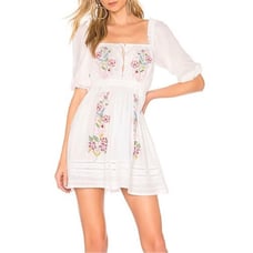 NWT Lovers + Friends Thatcher Mini Dress in White XS