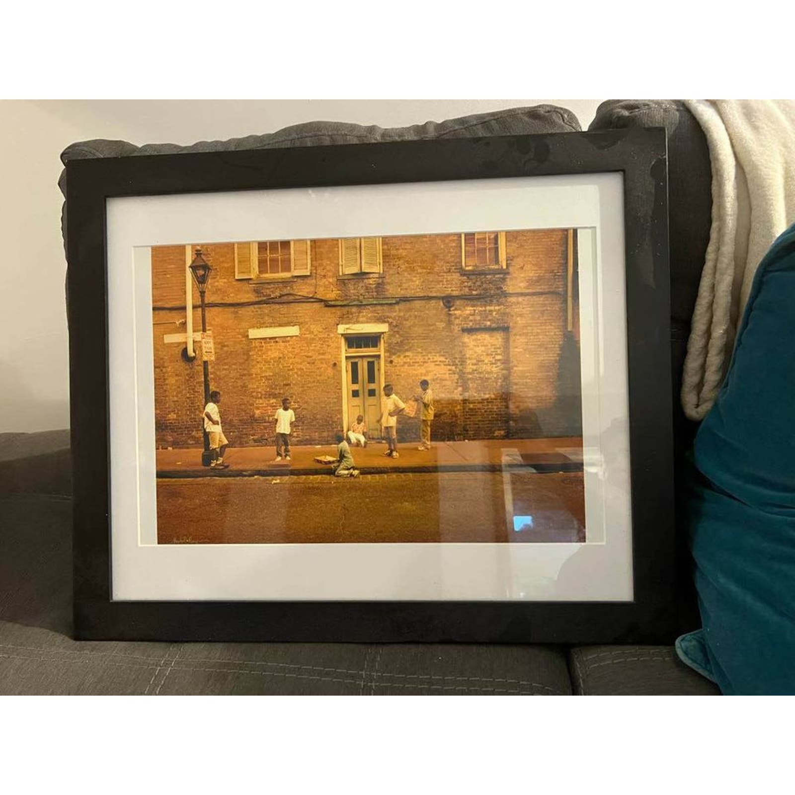 Michael Benjamin Street Scene Photo Professionally Framed