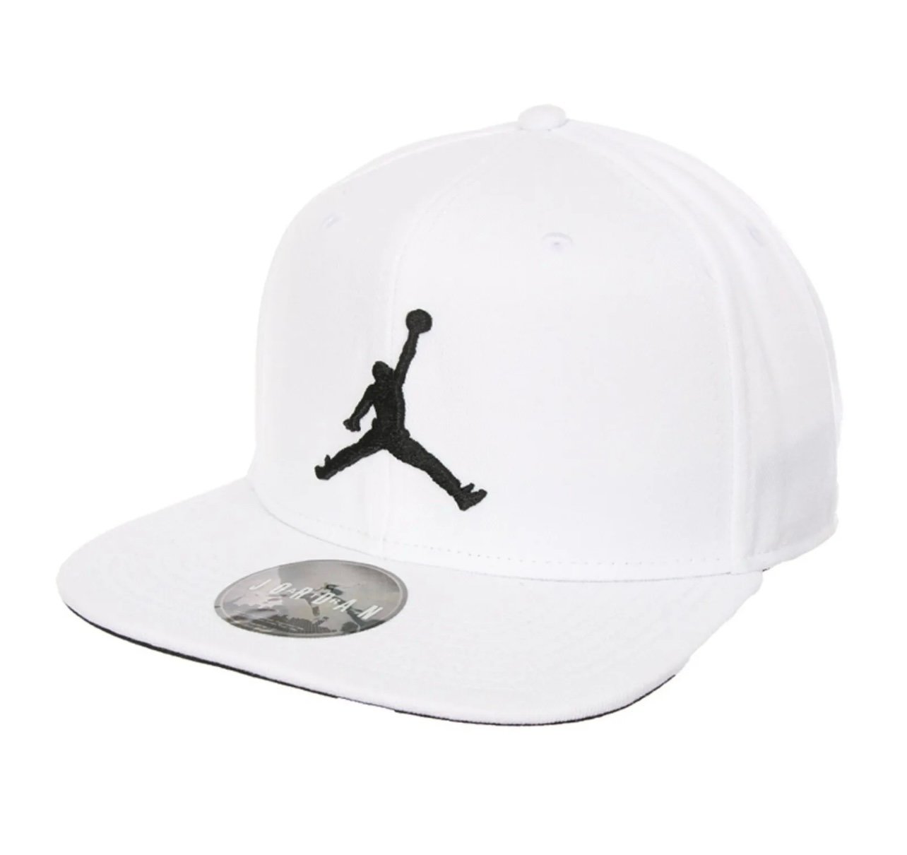 Air Jordan Pro Jumpman Snapback Hat White & Black Logo Snapback NWT Clean
