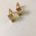 Mens gold tone removable mini dice cufflinks