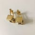 Mens gold tone removable mini dice cufflinks