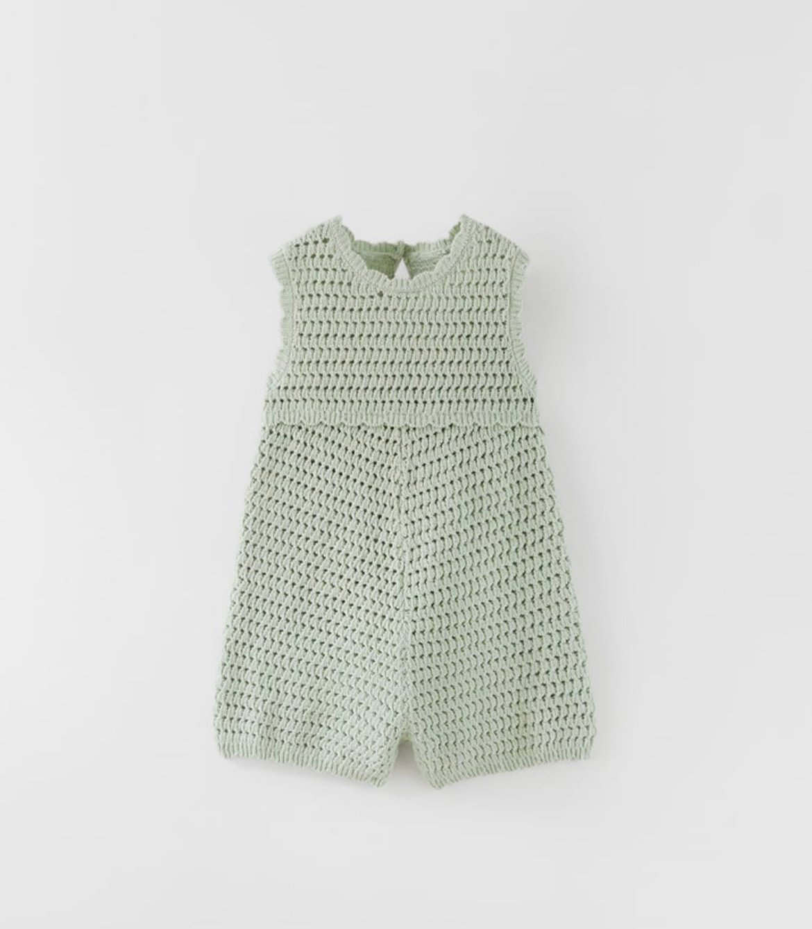 Zara baby girl crocheted jumpsuit