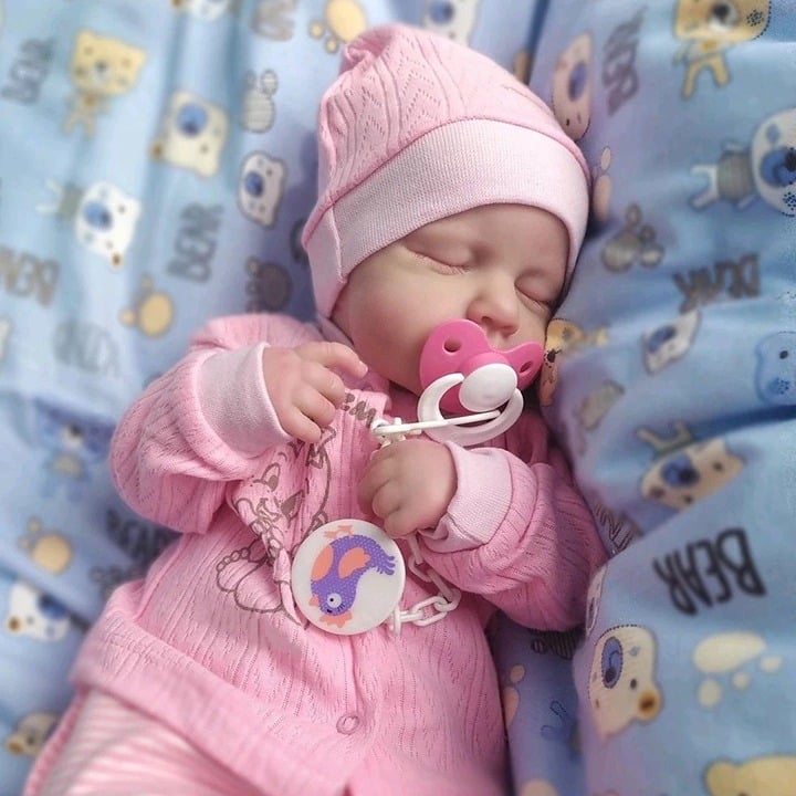 20Inch Lifelike Already Painted Reborn Dolls LouLou 3D Skin Realistic Baby Alive