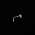 Cute Solid 14kt gold Baby Feet Nose Piercing mark 14k Solid Gold New