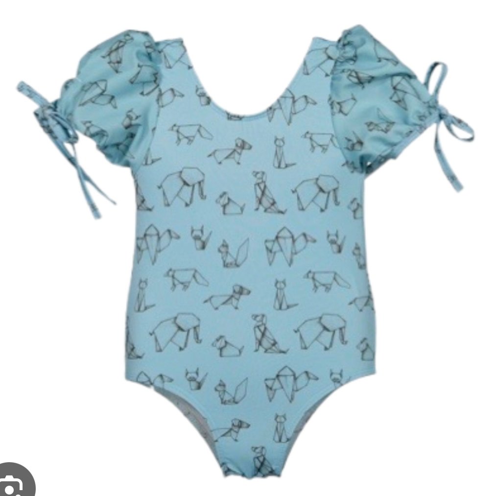Paper Boat Origami One Piece Swimsuit