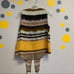 Roz & Ali brown yellow sleeveless blouse small