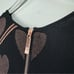 Ted Baker Uzeniaa Glitter Heart Knit Swing Dress Black Rose Gold Metallic 0