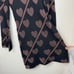 Ted Baker Uzeniaa Glitter Heart Knit Swing Dress Black Rose Gold Metallic 0