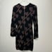 Ted Baker Uzeniaa Glitter Heart Knit Swing Dress Black Rose Gold Metallic 0