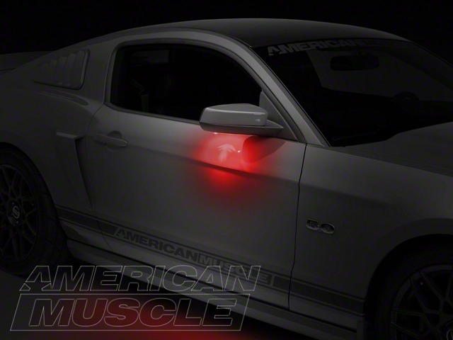 Raxiom Puddle Lamp Kit; Red for 2013-2014 Mustang