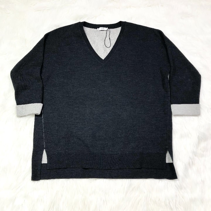 NWOT Vince Double Layer V-Neck Sweater