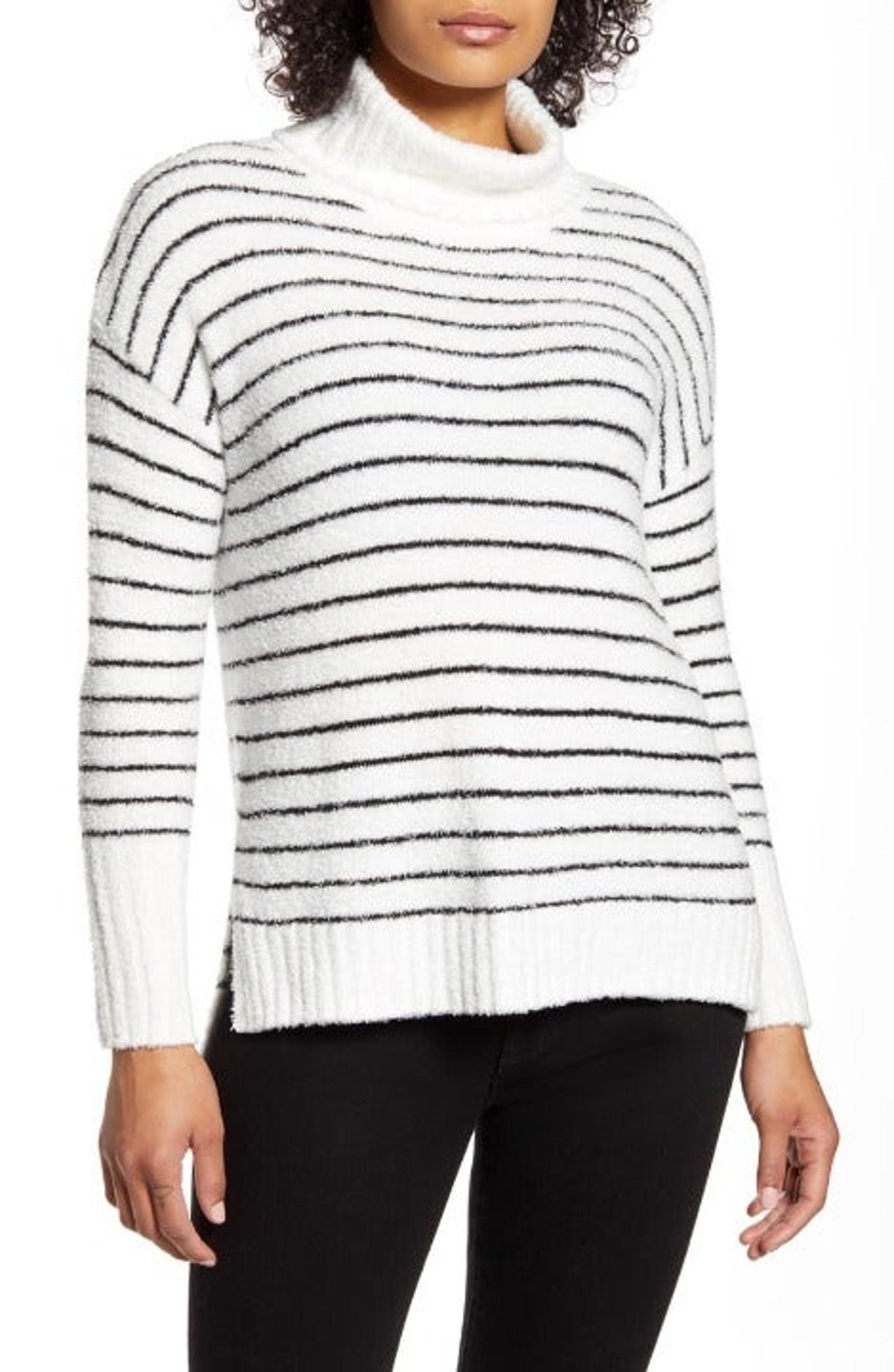 Caslon Cozy Relaxed Turtleneck Sweater