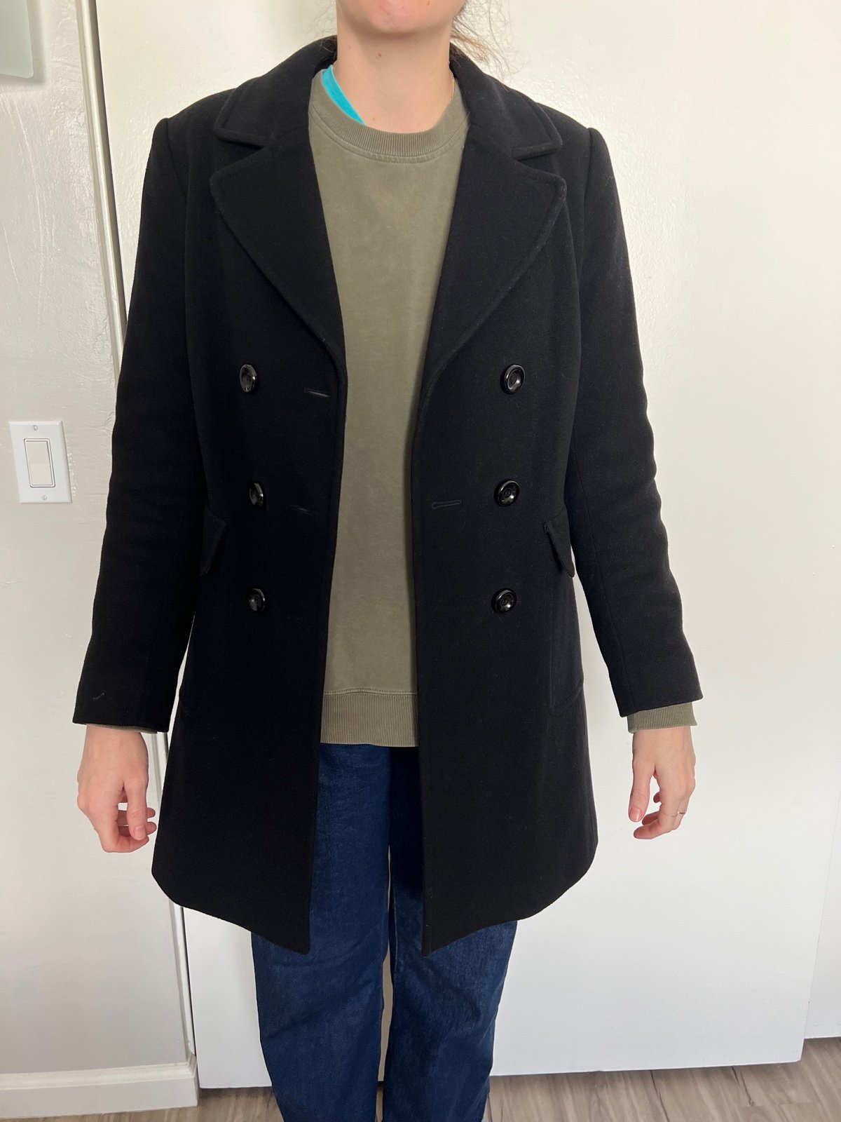 Marks & Spencer Black Pea Coat