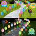 Enhon Solar Easter Egg Lights with Stake, 25FT 20LED Easter Egg Pathway Lights f