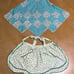 Set of 2 Handmade Vintage Aprons Tie Fashioned