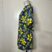 Vintage 60s Blue Yellow Hawaiian Print VHY Textiles Smock Tunic