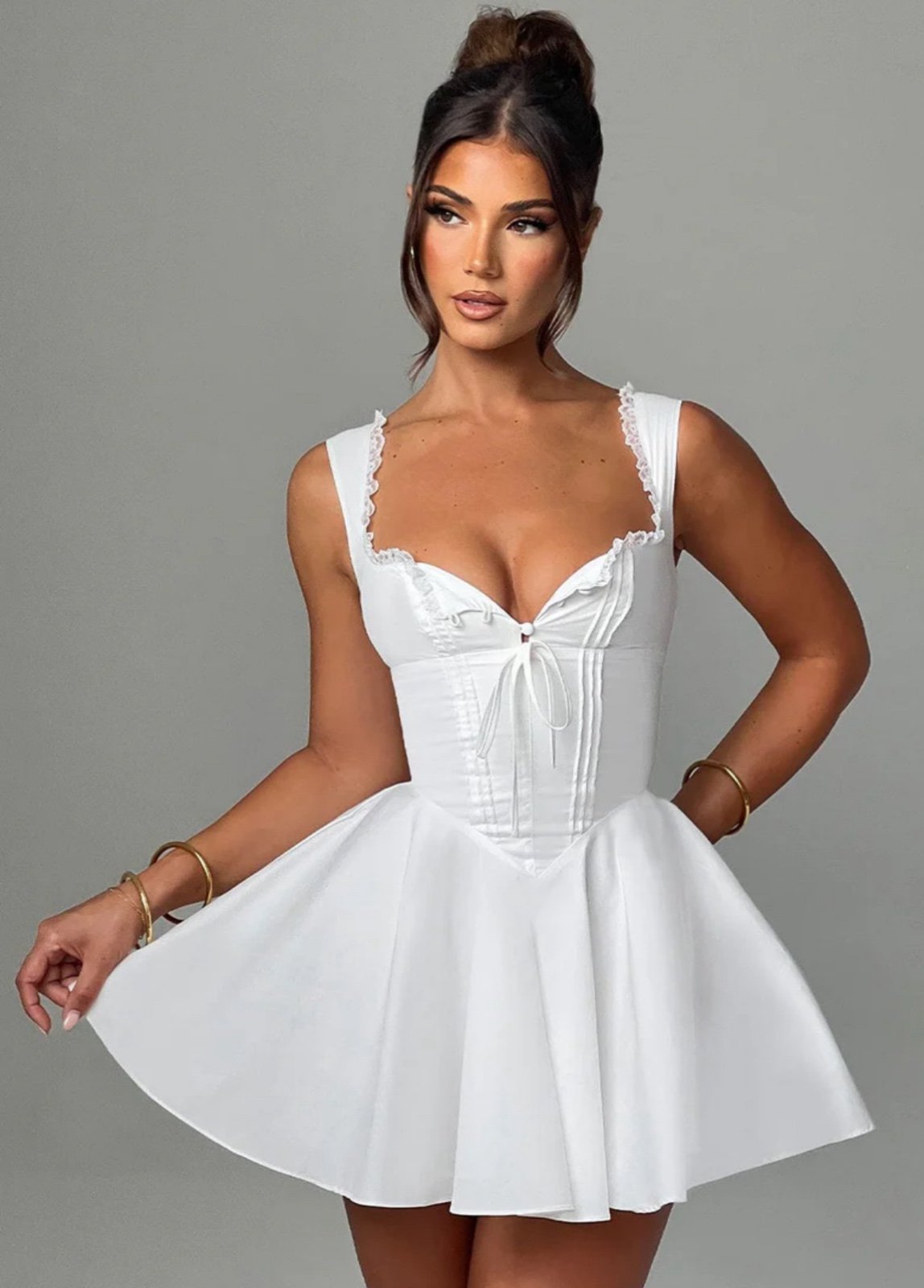 Babyboo ANTONELLA MINI DRESS - IVORY