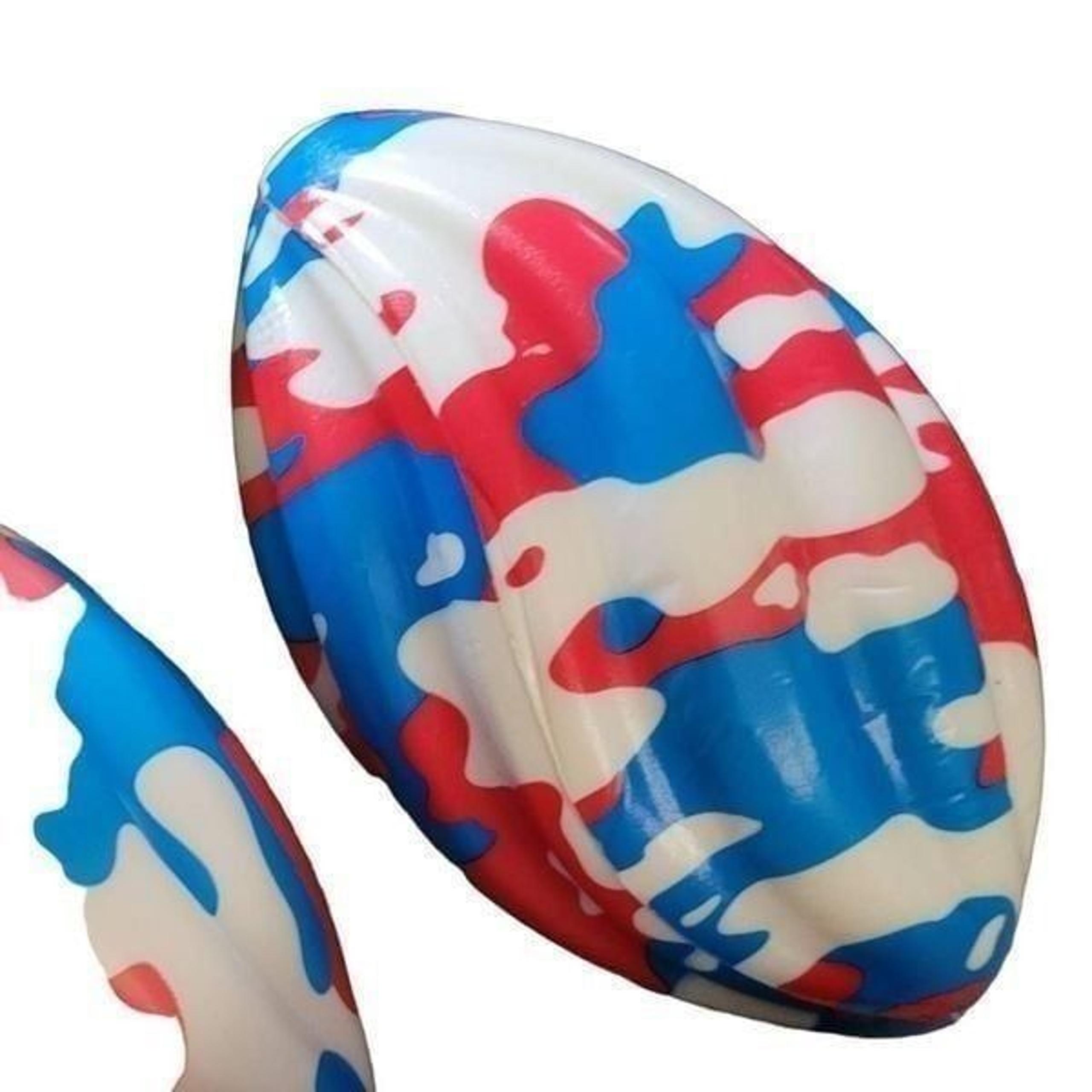 7in red/ white/ blue patriotic Foam Spiral/  Football
