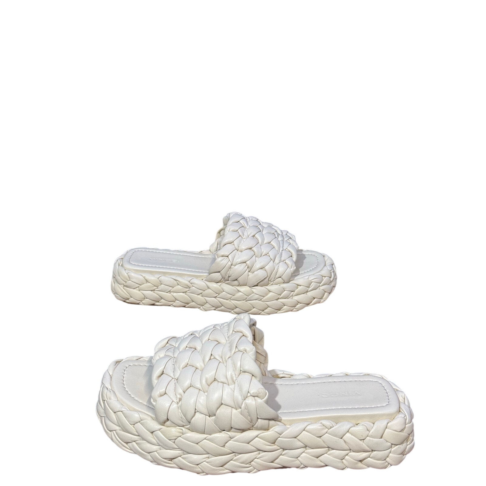 Women's Vince leather slides size 8 good condition
