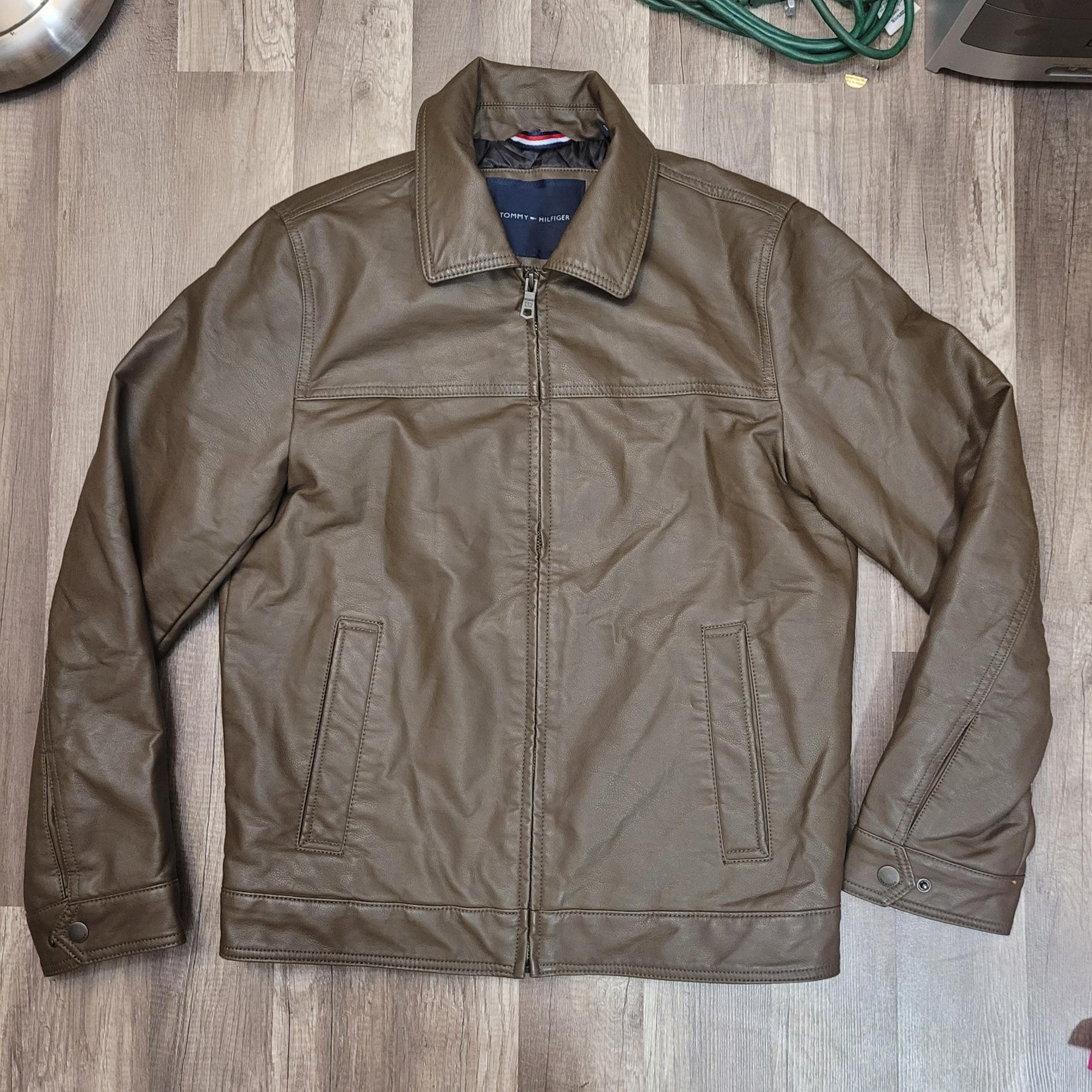 Tommy Hilfiger Faux Leather Men's Jacket Size S