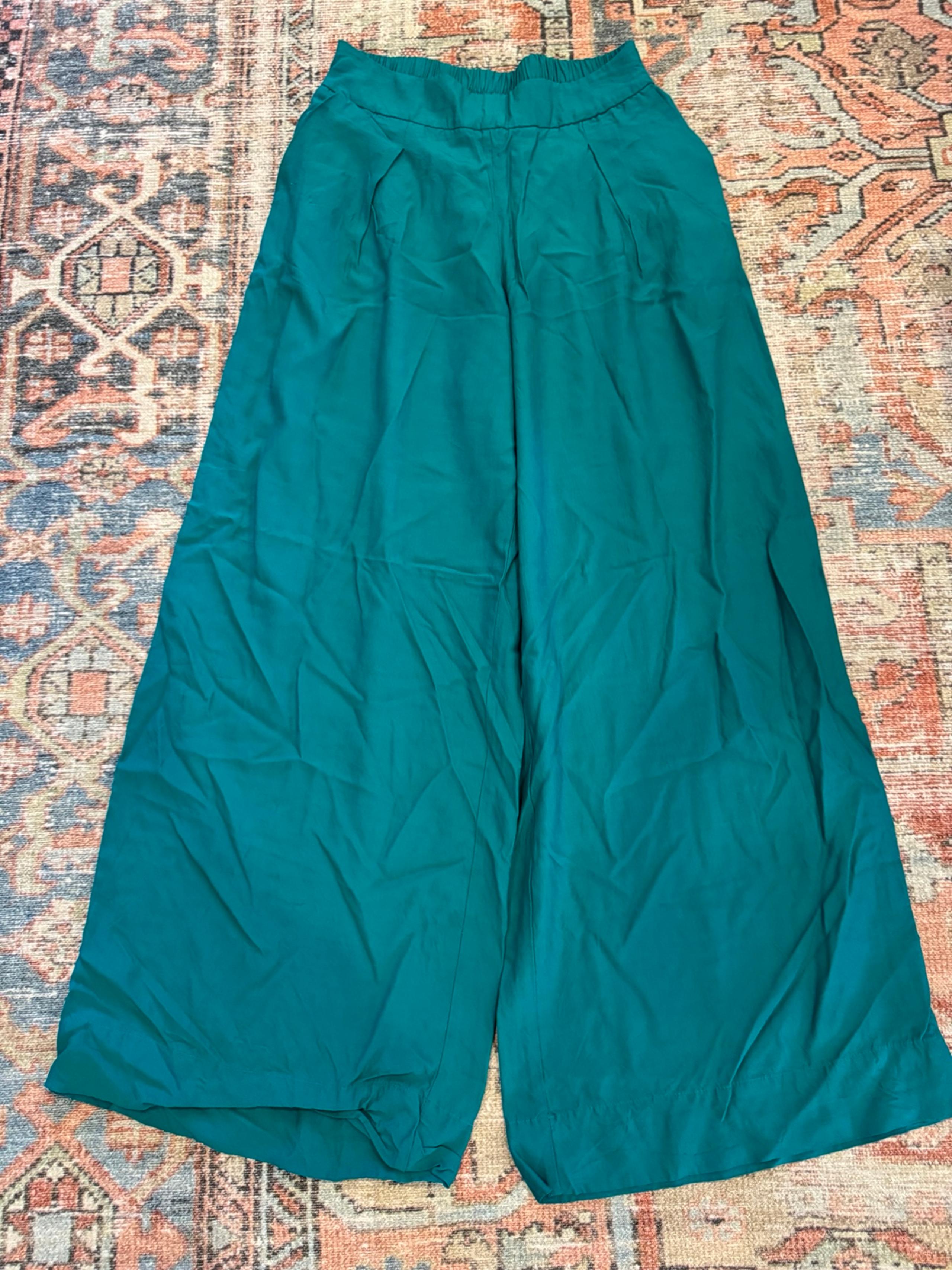 Target A New Day Elegant Teal Wide-Leg Pants Small