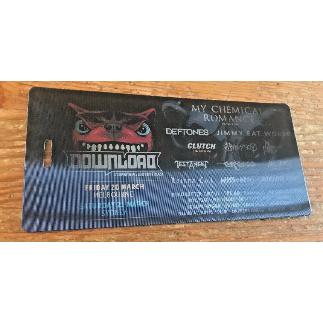 Download Music Festival Pass 2020 Australia Souvenir Collectible Ticket