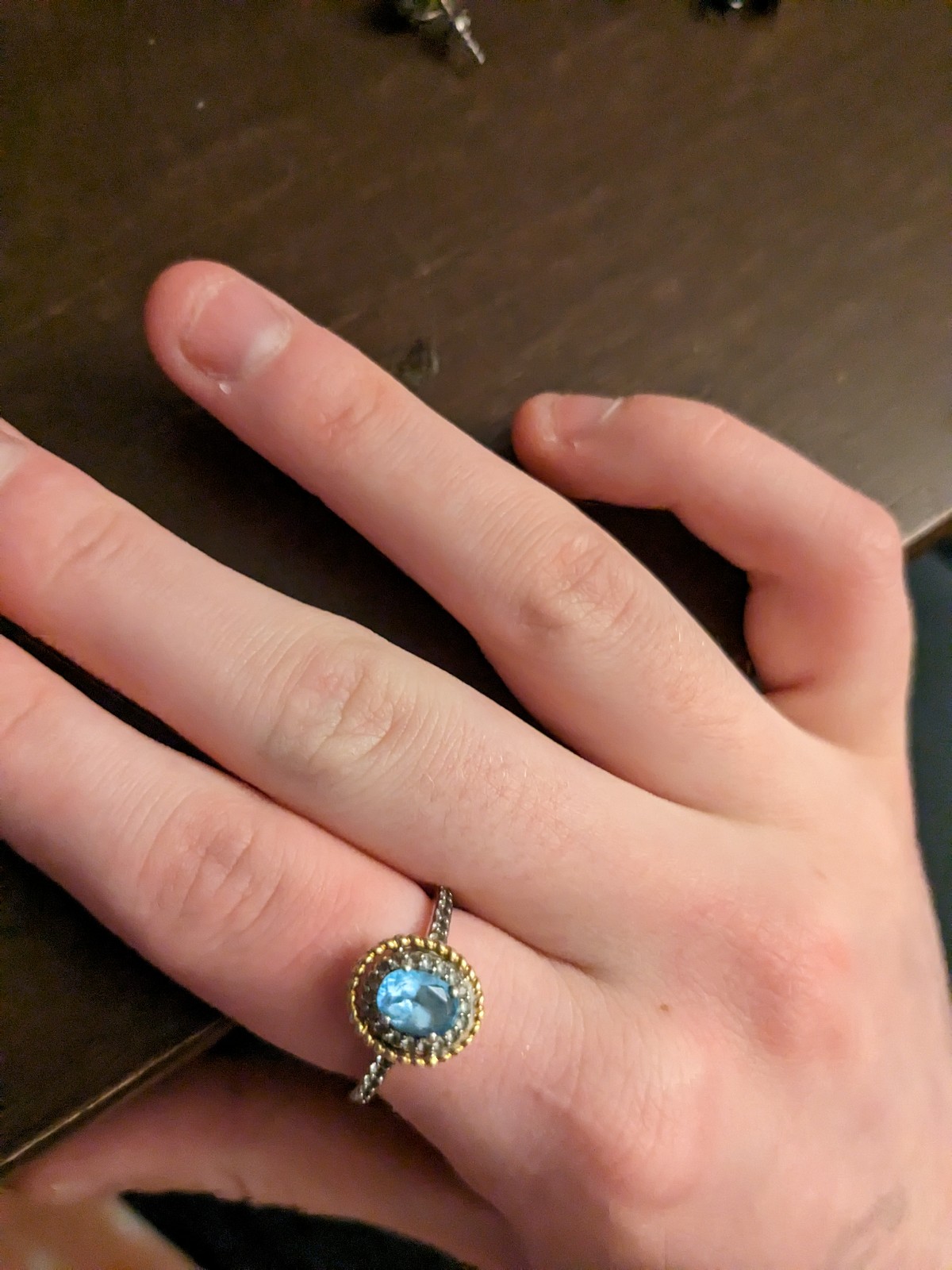 Ring and earrings