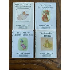 Vintage Beatrix Potter Appely Dappely, Bengamin Bunny, Roly Poly Jemima Set of