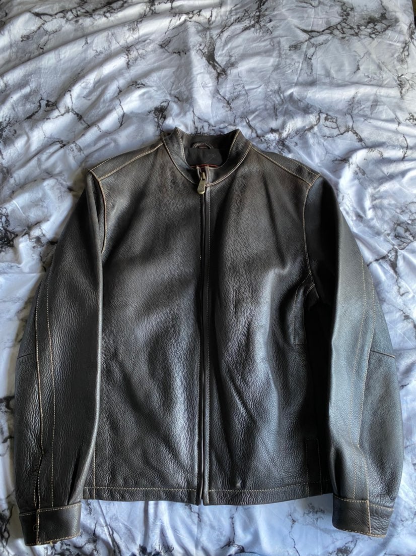 leather jacket men