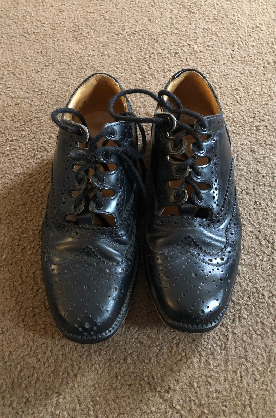 Ghillie Brogue leather shoes