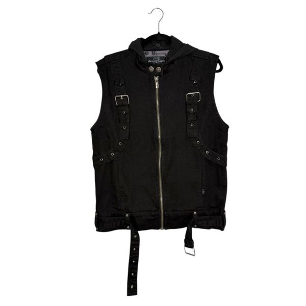Tripp NYC Mortal Instruments Men’s Small Vest City of Bones Black Goth Punk Y2K