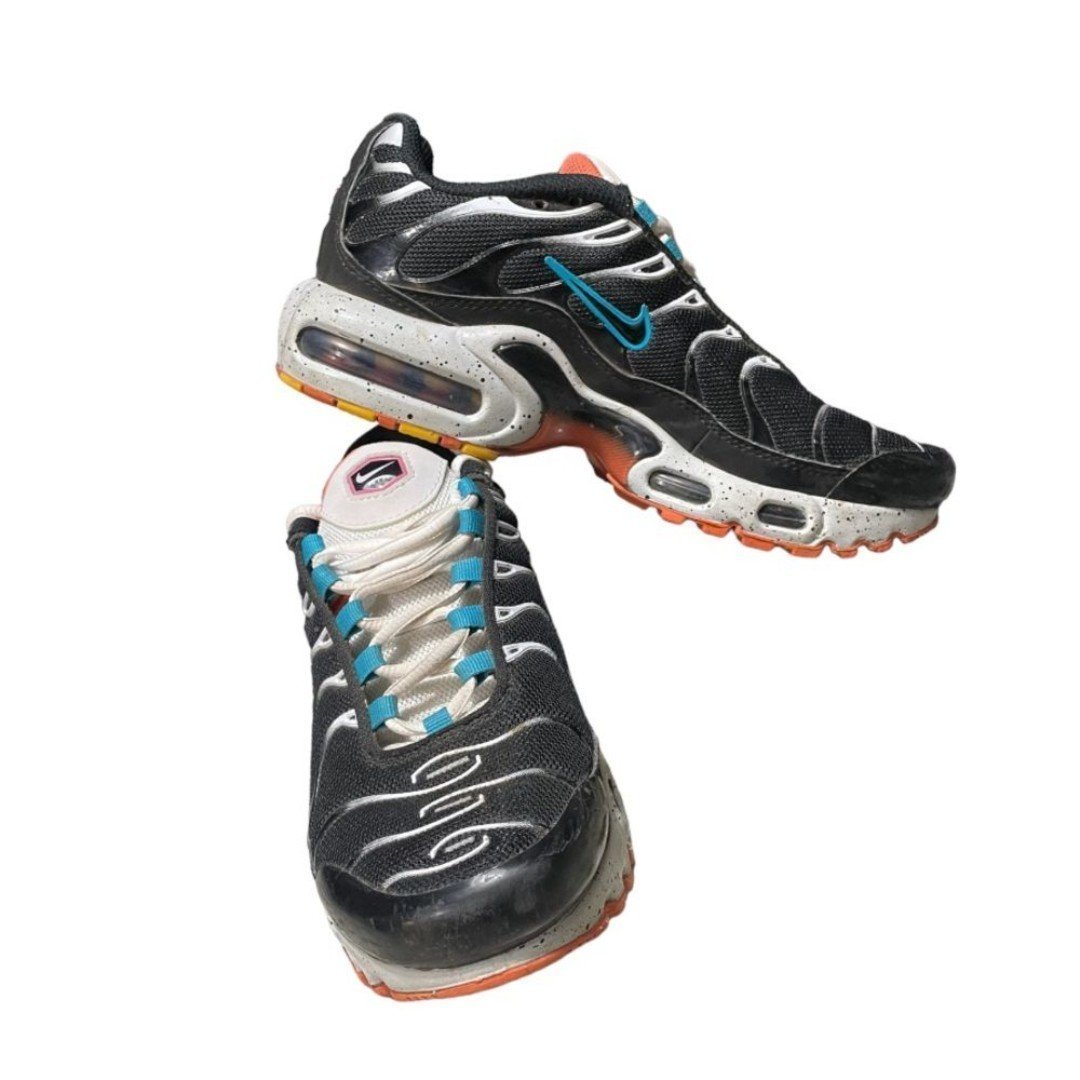 Nike Air Max Plus Black Teal Coral 5Y 37.5 EU