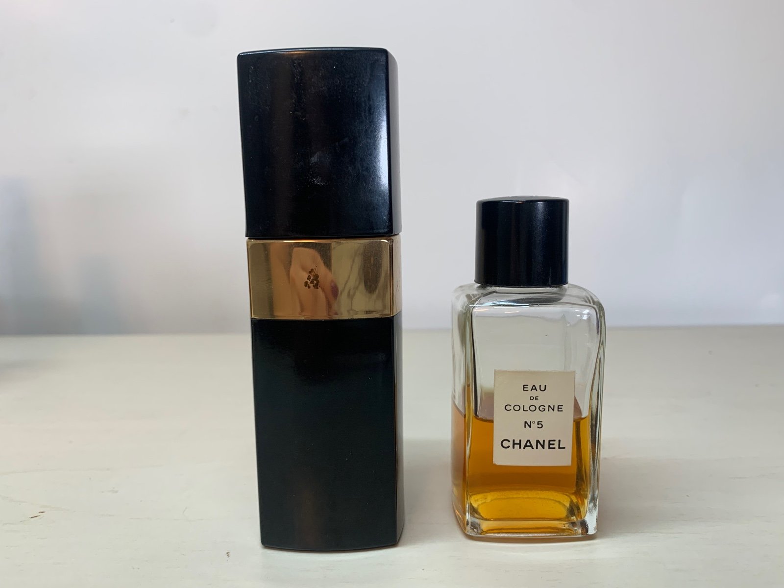 Vintage Chanel No 5 Perfume cologne Spray 1.7 oz & Eau De Cologne 2oz splash