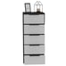 White 5-Drawer Chest, 42 H Vertical Dresser