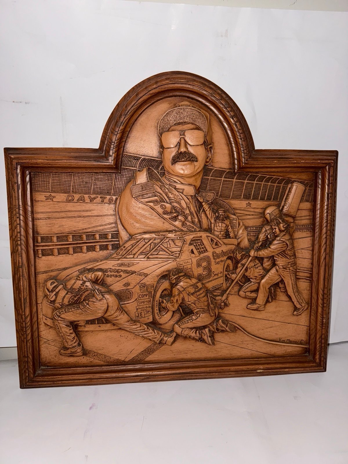 Vintage Wood Carving / Dale Earnhardt *****Deal Of The Night*****