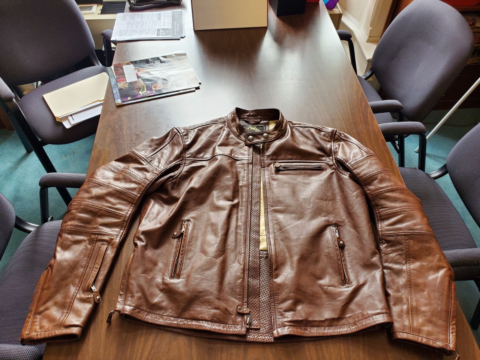 leather motorcycle jacket
