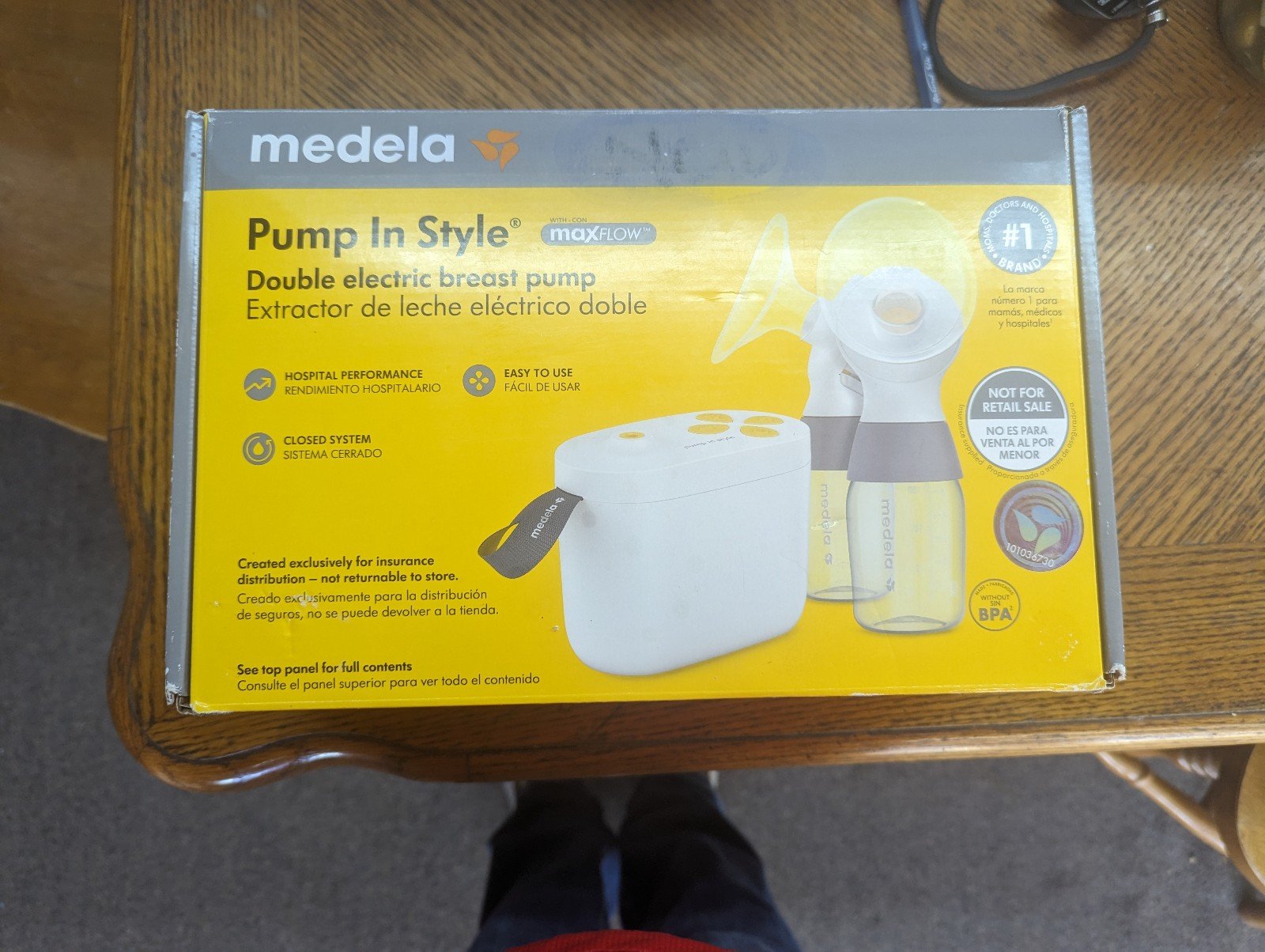 Medela Pump In Style Double Electric Breast Pump - White (101041360) New In Box