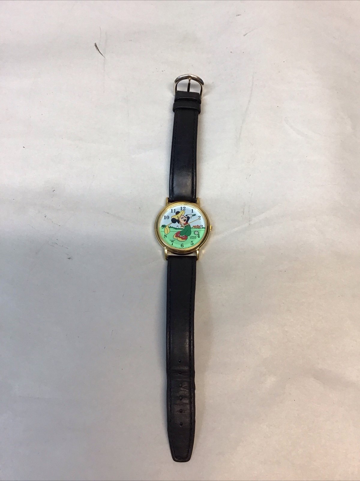 Vintage Lorus Walt Disney Mickey Mouse Golf V531-8A00 Watch *READ* Preowned ha