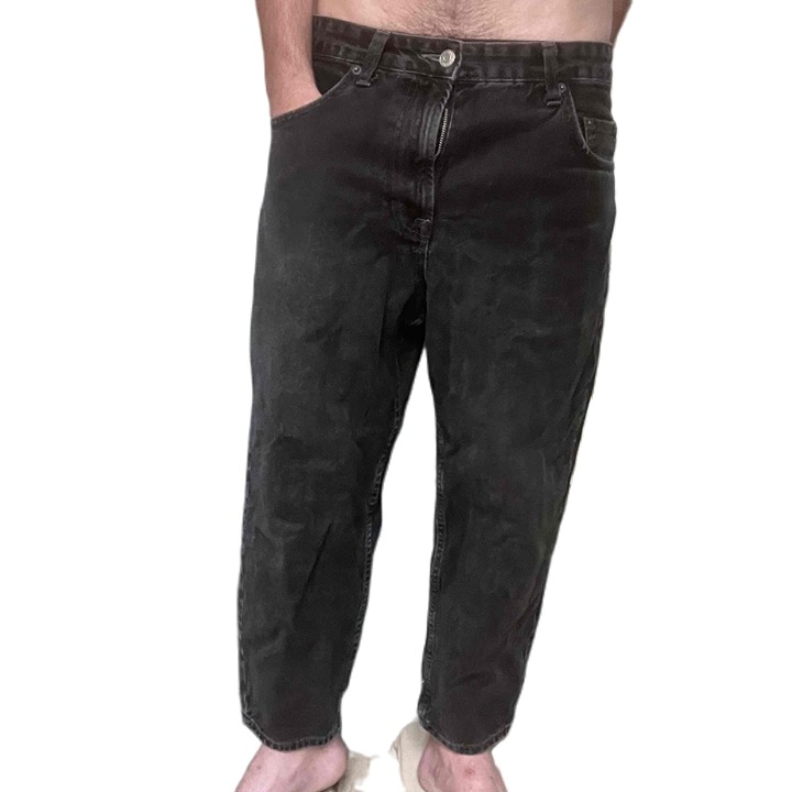 Zara Mens Black 5 Pocket Zipper Fly Jeans Denim Jeans Size 32
