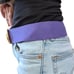 Women’s Vintage 1980s Purple Stretch Belt Gold Buckle Detail