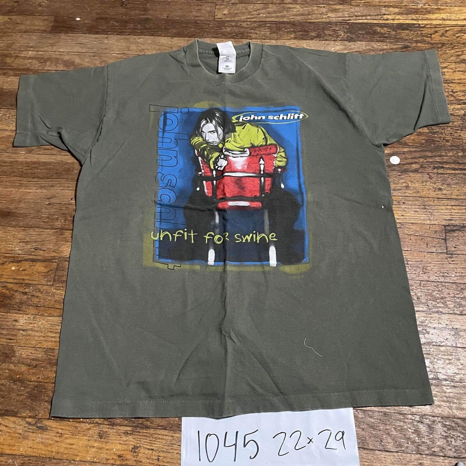 Vintage 90s John Schlitt Unfit For Swine T Shirt Size XL