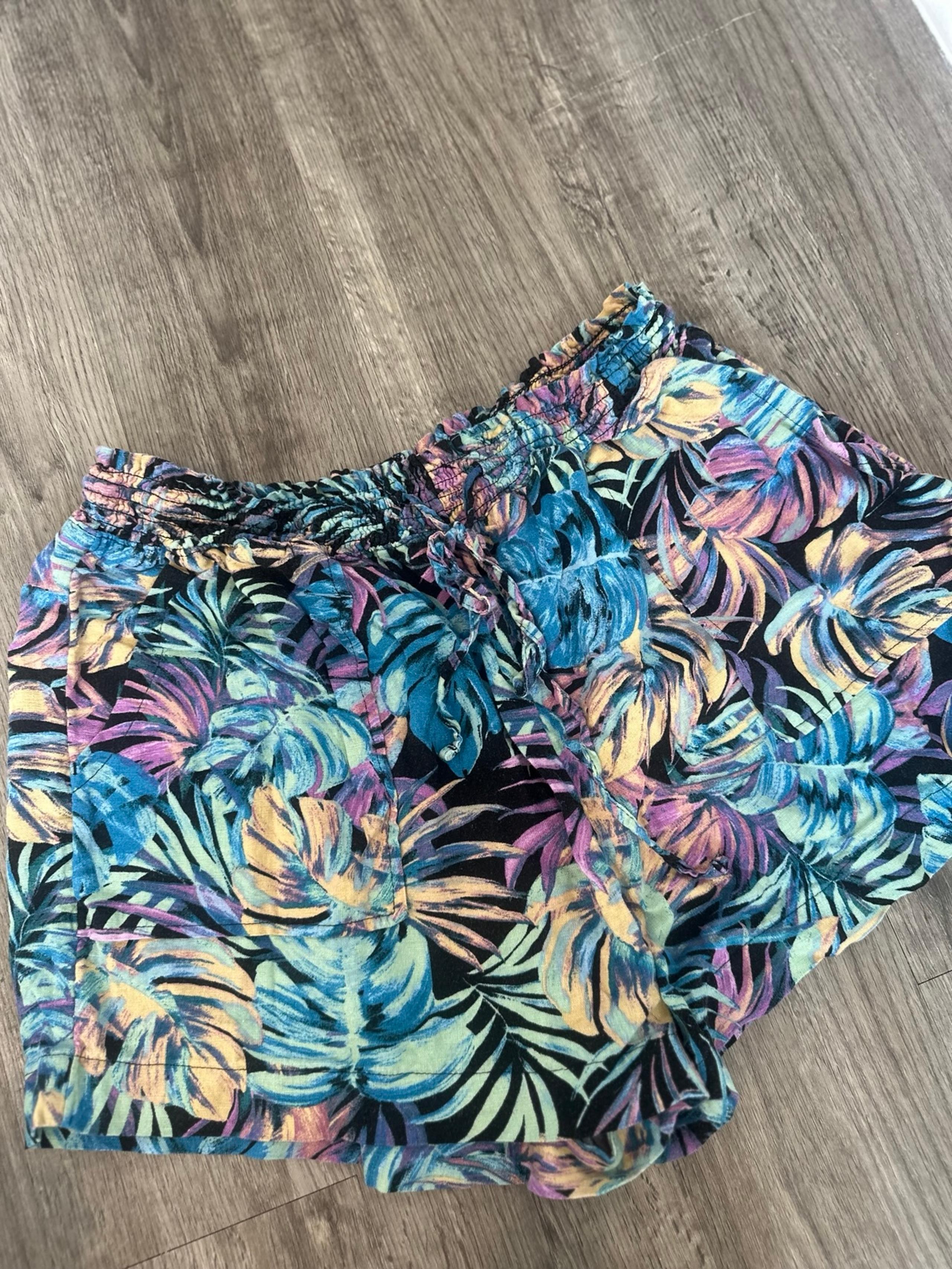 TIME AND TRU WOMEN CASUAL BOHO PULL ON SOFT SHORTS BEACH VACAY SPRING XL