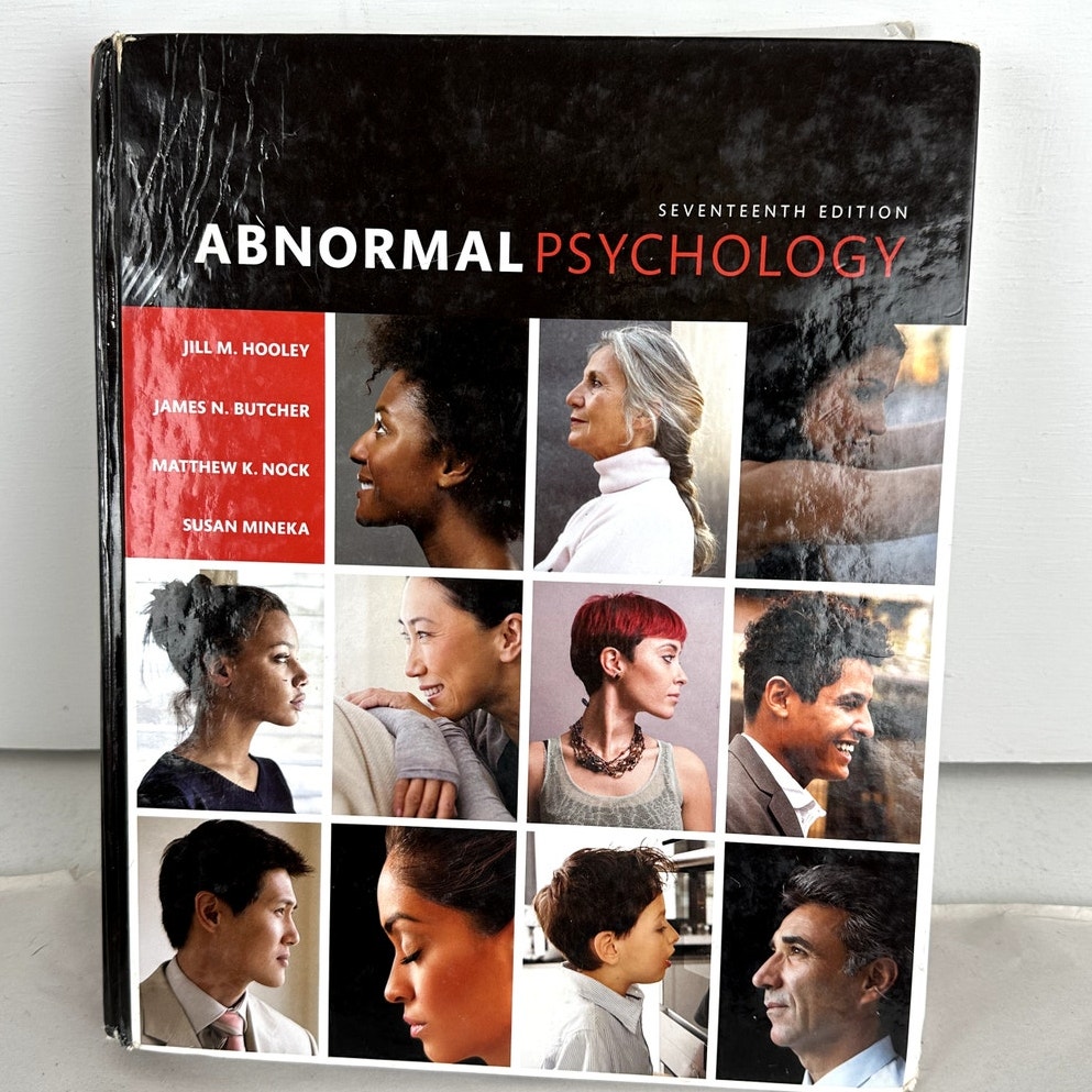 Textbook College Abnormal Psychology 17 Ed. Jill M. Hooley 2017 VG Condition