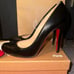 CHRISTIAN LOUBOUTIN DECOLLETE 868 100 JAZZ CALF BLACK 39.5 / 9