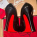 CHRISTIAN LOUBOUTIN DECOLLETE 868 100 JAZZ CALF BLACK 39.5 / 9