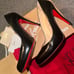 CHRISTIAN LOUBOUTIN DECOLLETE 868 100 JAZZ CALF BLACK 39.5 / 9