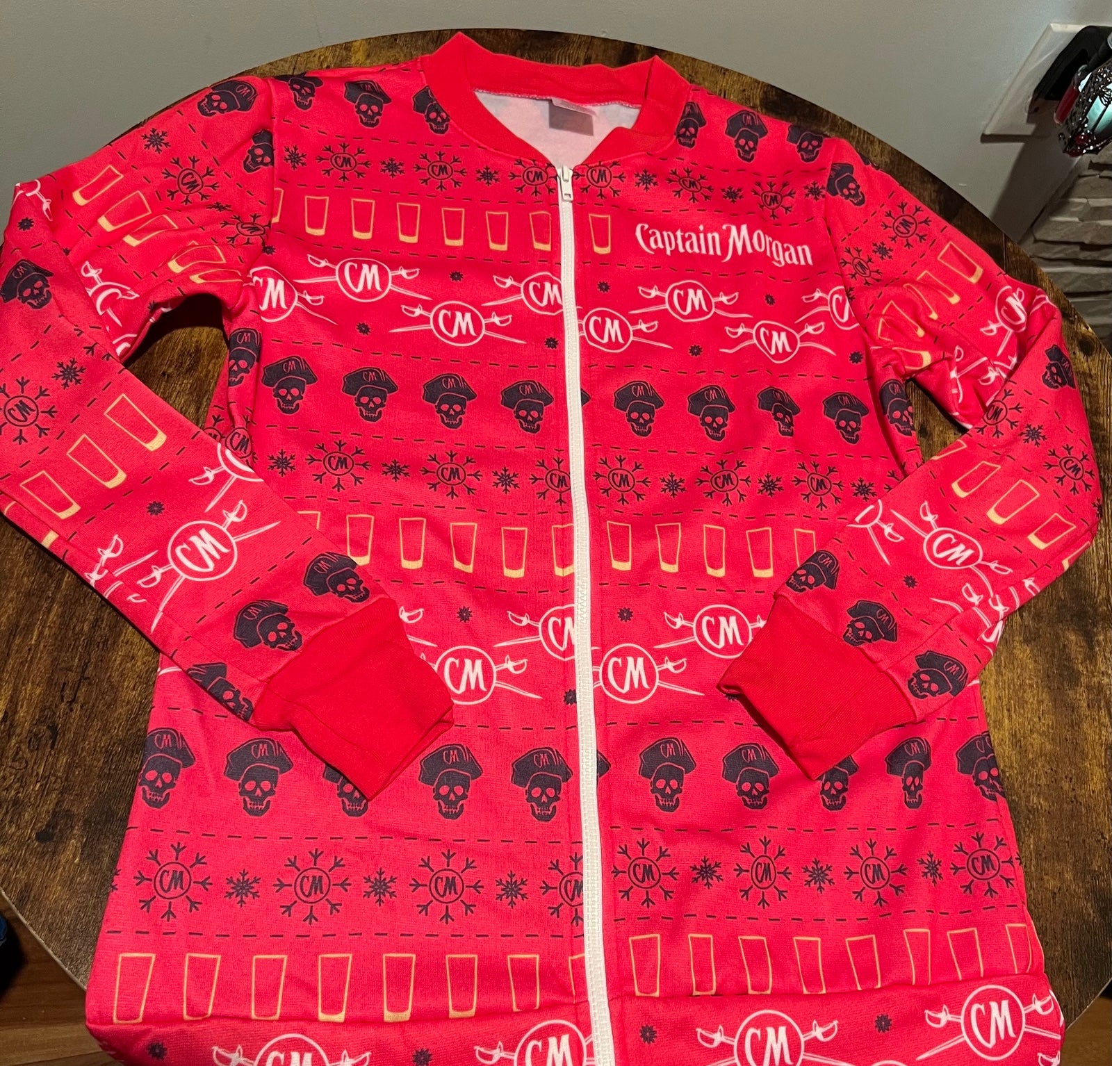 Captain Morgan (rum) | one piece union suit/onesie pajama’s. Size: M