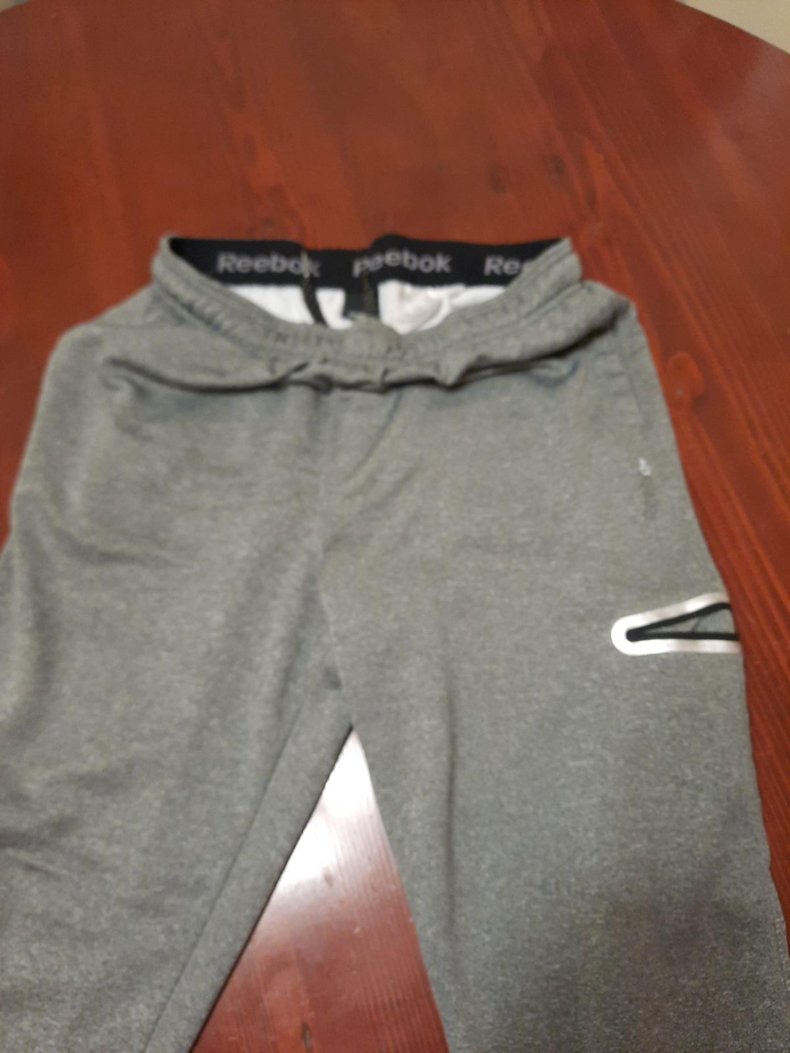Gray Reebok men's sweat pants