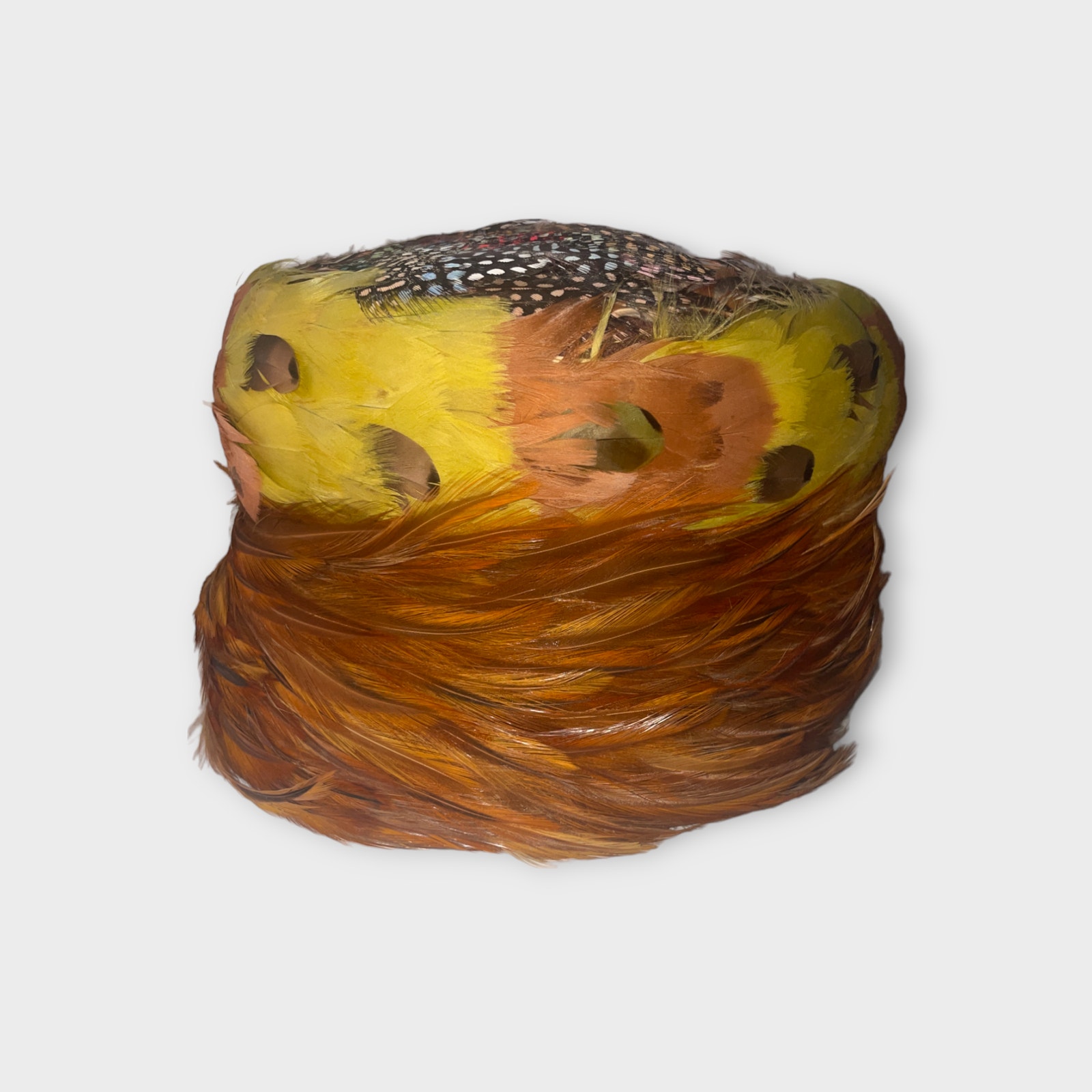 Vintage Terry Sales 100 % wool Flappers Era Hat Size S, Pheasant Feathers