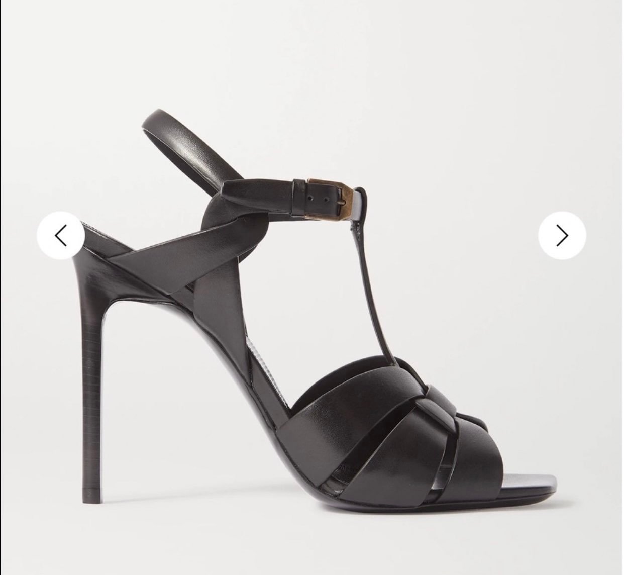 SAINT LAURENT Tribute Leather Sandals
